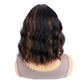 Short Wavy Hair With Side-Swept Bangs Natural Parting Synthetic Short Hair
