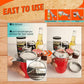 Stainless steel jar and bottle lid opener with twist handle for easy opening