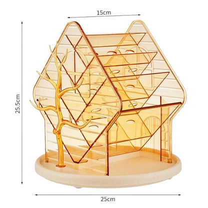 Rotating Large-Capacity Cosmetic Storage Box, Desktop Compartment Organizer For Stationery & Jewelry