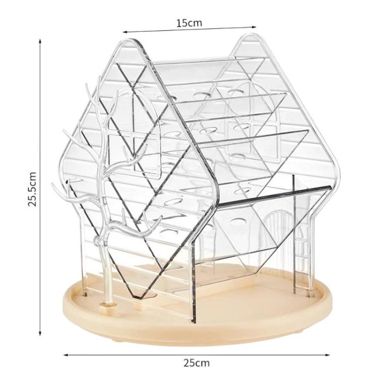 Rotating Large-Capacity Cosmetic Storage Box, Desktop Compartment Organizer For Stationery & Jewelry