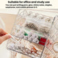 Rotating Large-Capacity Cosmetic Storage Box, Desktop Compartment Organizer For Stationery & Jewelry