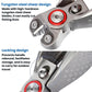 Silver fishing line cutter pliers with locking design and textured non-slip handle
