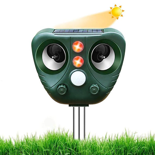 Five-speed Frequency-modulated Ultrasonic Outdoor Waterproof Solar-powered Animal Repellent, 703