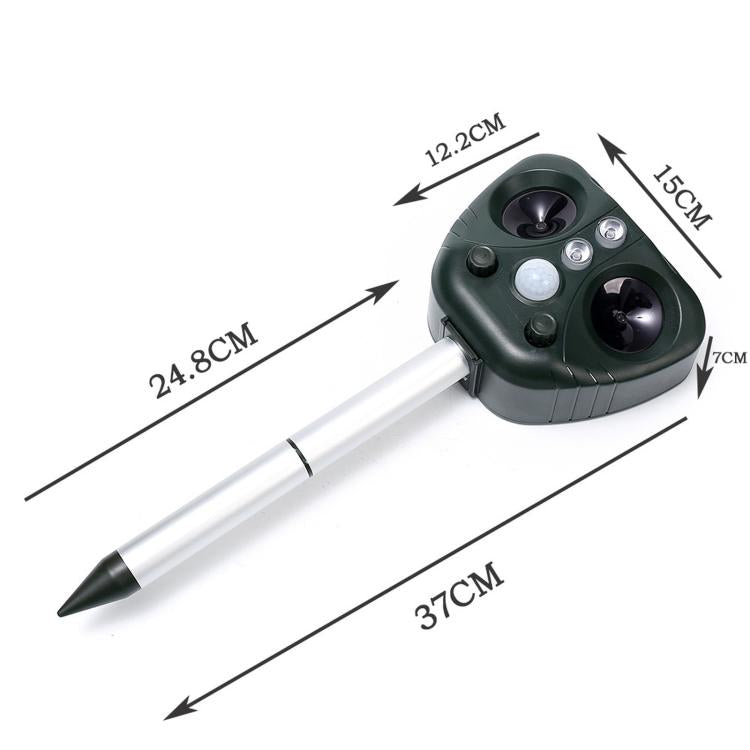 Five-speed Frequency-modulated Ultrasonic Outdoor Waterproof Solar-powered Animal Repellent, 703