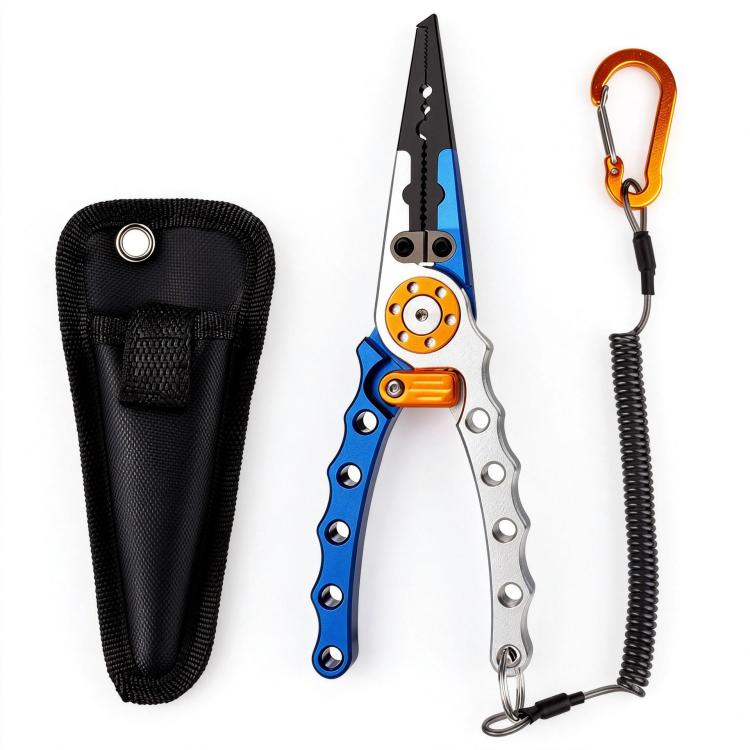 Aluminum Alloy Lure Pliers Multi-Function Long-Nose Hook Remover Portable Fishing Hook Pliers