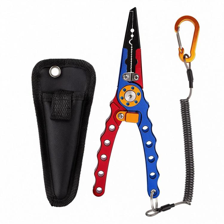 Aluminum Alloy Lure Pliers Multi-Function Long-Nose Hook Remover Portable Fishing Hook Pliers