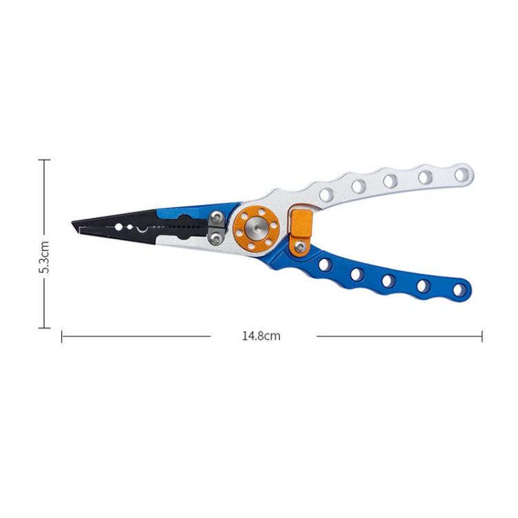 Aluminum Alloy Lure Pliers Multi-Function Long-Nose Hook Remover Portable Fishing Hook Pliers