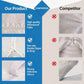 Universal window seal material samples showing waterproof fabric and double zipper