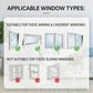 Universal window seal window fit guide for awning and casement window types