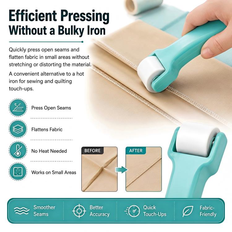 Seam Roller for Sewing and Quilting Hand Pressure Roller for Fabric Pressing DIY Crafting Tool