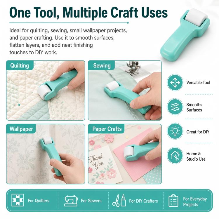Seam Roller for Sewing and Quilting Hand Pressure Roller for Fabric Pressing DIY Crafting Tool