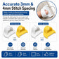 4Pcs Sewing Finger Spacer Guide Set Even Stitch Spacing Tool for Hand Sewing, Quilt Template Ruler for Consistent Stitching Includes 3mm & 4mm Gauges