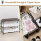 Clear frosted drawstring shoe bags for tidy storage and travel organization