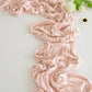 Crepe Table Runner Wedding Party Decoration Pleated Gauze, 90x180cm, 90x300cm, 90x400cm