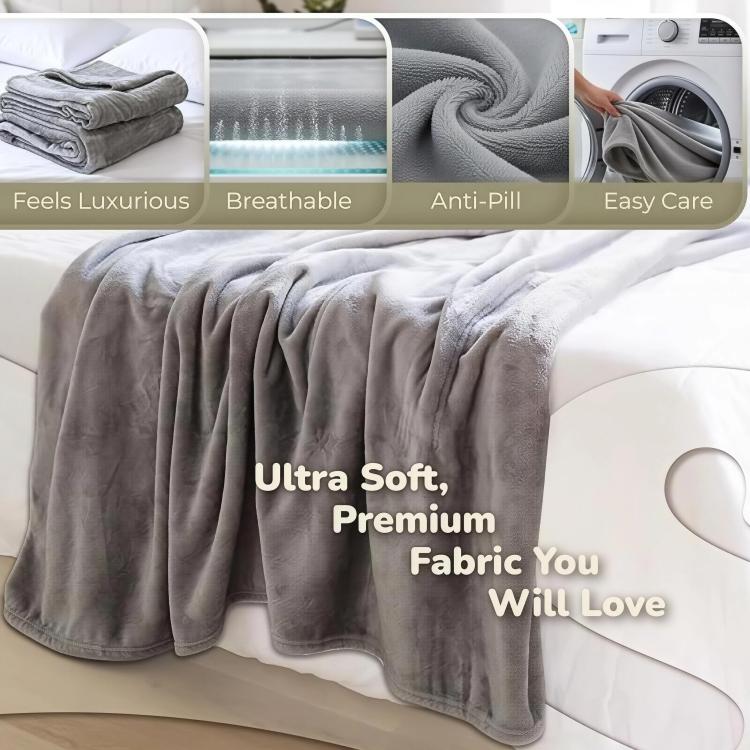 Office/Home Warm Blanket with Sleeves for Outerwear, 177x154cm