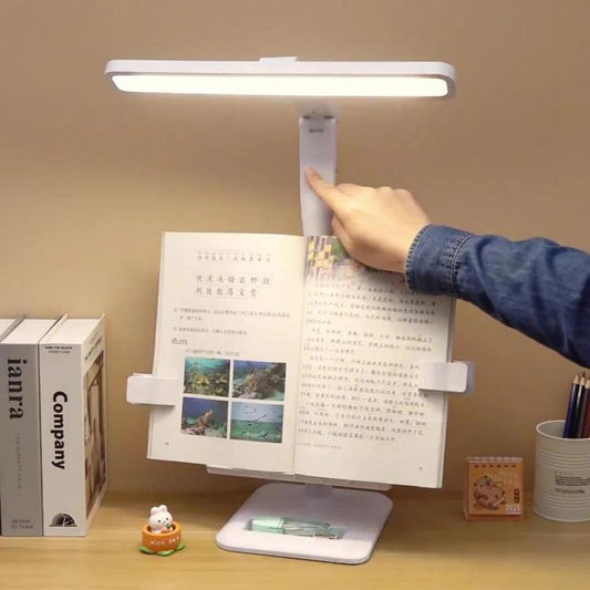 Xiajule Multifunctional Bookshelf Eye-Caring Desk Lamp, Adjustable Brightness LED Bedroom Reading Light