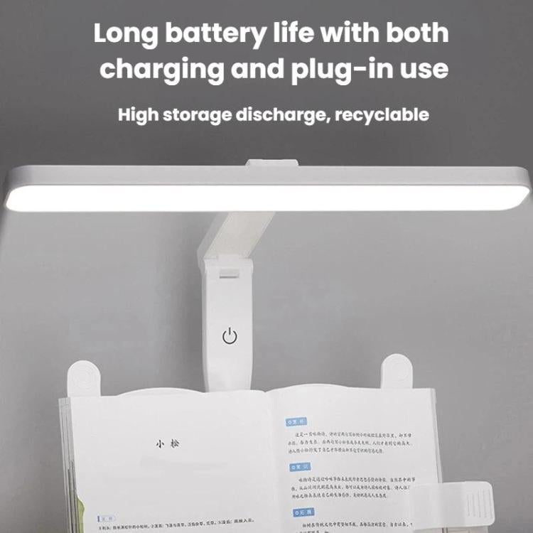 Xiajule Multifunctional Bookshelf Eye-Caring Desk Lamp, Adjustable Brightness LED Bedroom Reading Light