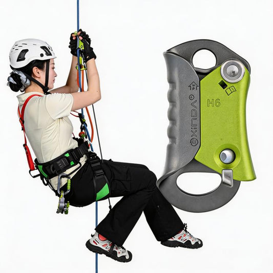 XINDA Rock Climbing Hand Ascender for 8-13mm Rope Ergonomic Handleless Design Climbing Gear for Arborist, Caving, SRT, Tree Climbing, and Rescue