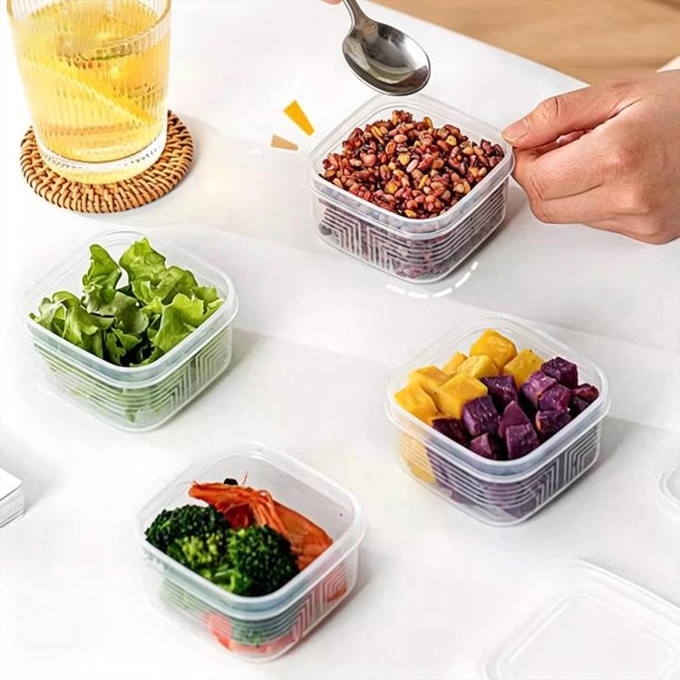 Kitchen Refrigerator Storage Container Food-Grade Freezer Box, LsCook Square PP5