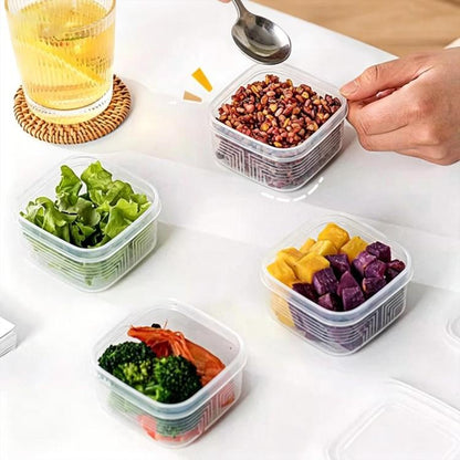 Kitchen Refrigerator Storage Container Food-Grade Freezer Box, LsCook Square PP5