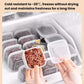 Kitchen Refrigerator Storage Container Food-Grade Freezer Box, LsCook Square PP5