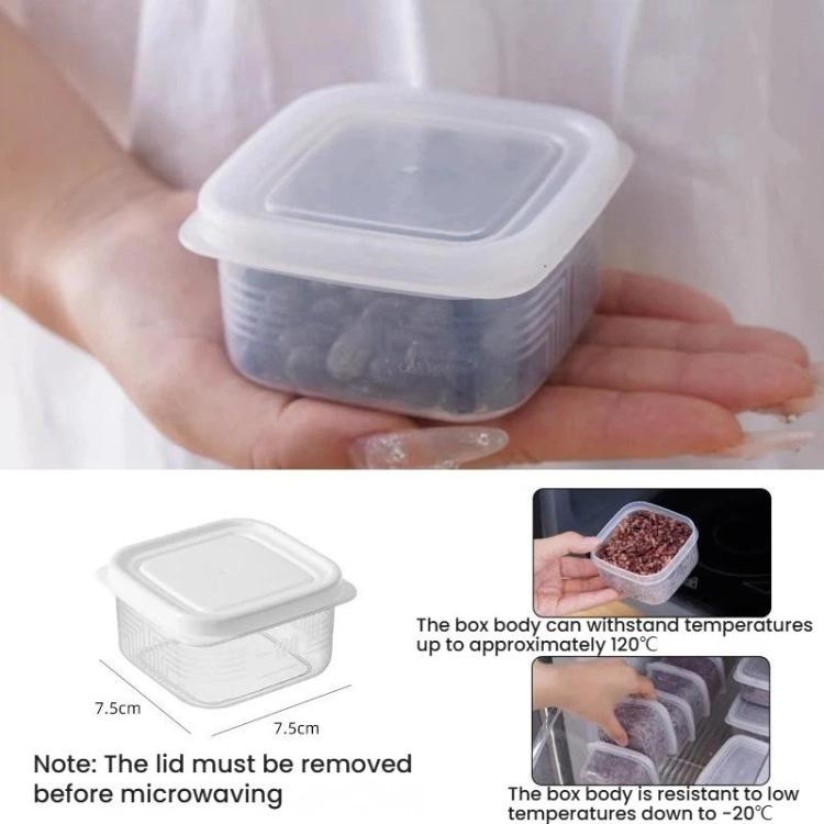 Kitchen Refrigerator Storage Container Food-Grade Freezer Box, LsCook Square PP5
