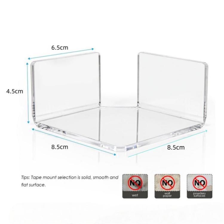 Wall-mounted Corner Shelf Triangular Floating Shelf For Security Cameras