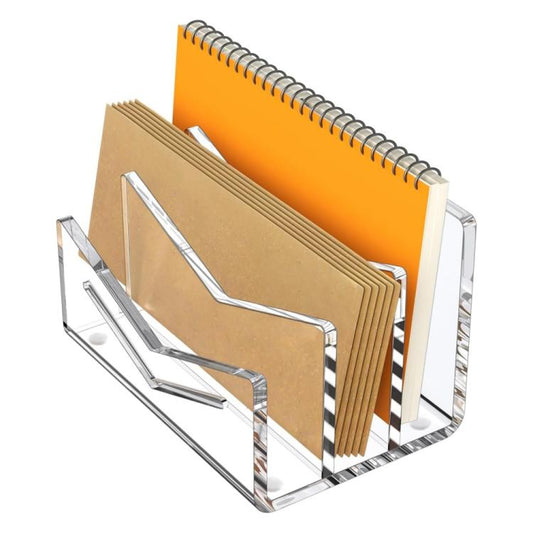 Acrylic 3-layer Letter Organizer/Card Sorting Clip for Home and Office Use, YX243