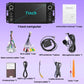 7-inch navigation car radio kit with GPS antenna, cables, microphone, and user guide