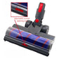 Electric motorized floor brush head with adjustable suction opening and red switch