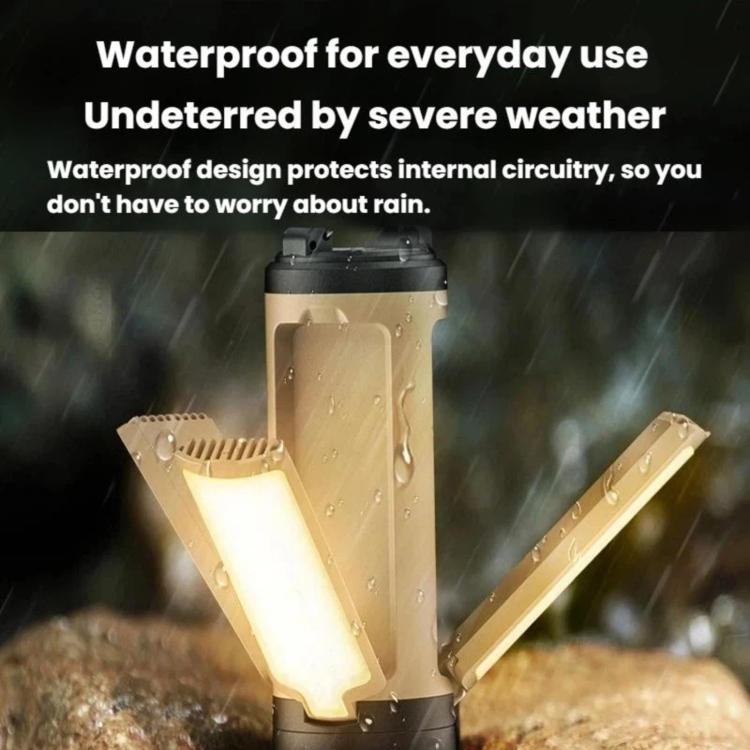 Multifunctional Foldable Camping Light, Outdoor Use LED Tent Light With Hook, 3-leaf, 4-leaf