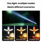 Multifunctional Foldable Camping Light, Outdoor Use LED Tent Light With Hook, 3-leaf, 4-leaf