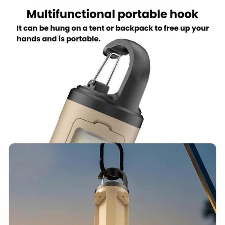 Multifunctional Foldable Camping Light, Outdoor Use LED Tent Light With Hook, 3-leaf, 4-leaf