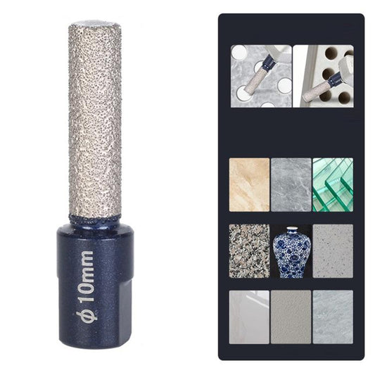 M10 Angle Grinder Hole Saw Glass Stone Hole Enlargement Trimming Head, 6MM, 8MM, 10MM, 12MM