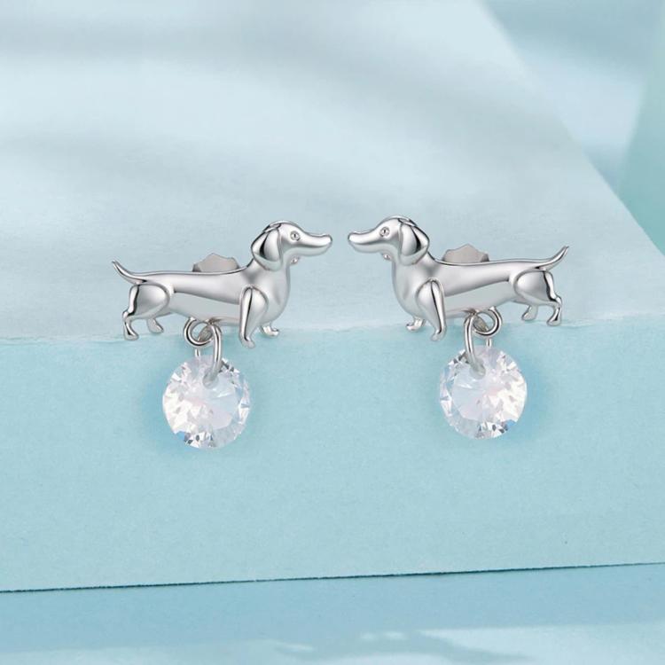 Cute Dachshund Earrings Versatile Pet Accessories, YIE337