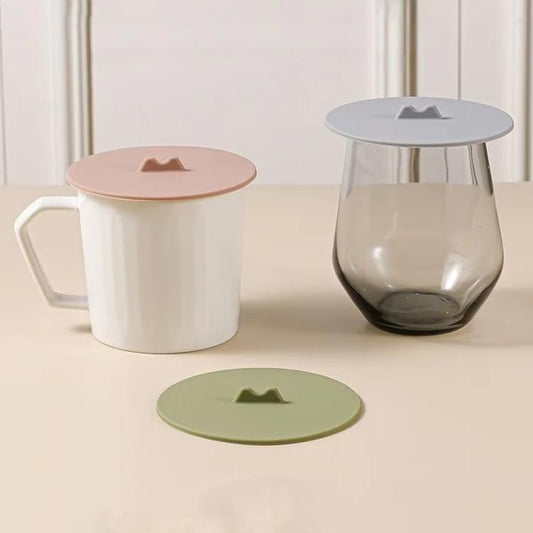 LsCook 3-Piece Set Dust-proof Leak-proof Thickened Food-Grade Silicone Universal Cup Lid