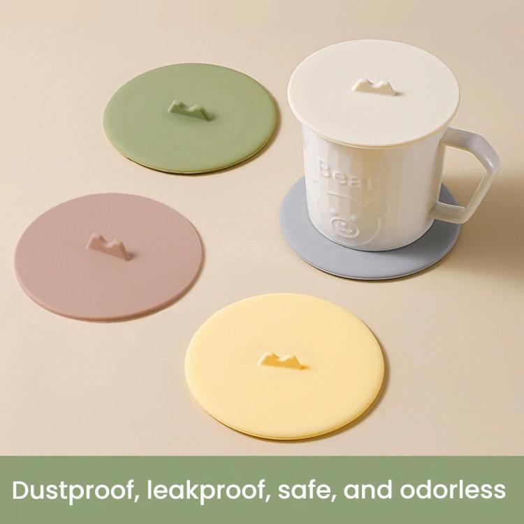 LsCook 3-Piece Set Dust-proof Leak-proof Thickened Food-Grade Silicone Universal Cup Lid