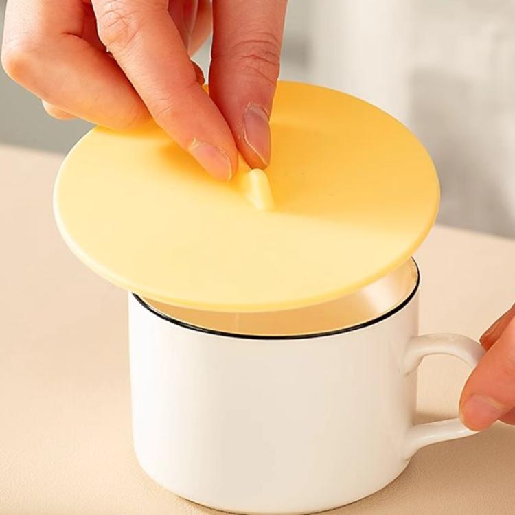 LsCook 3-Piece Set Dust-proof Leak-proof Thickened Food-Grade Silicone Universal Cup Lid