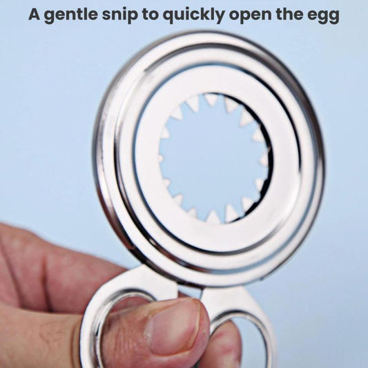 Stainless Steel Egg Cracker Handheld Household Egg Peeler, LsCook
