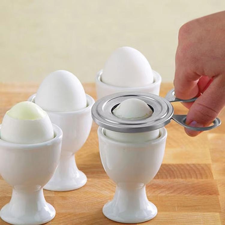 Stainless Steel Egg Cracker Handheld Household Egg Peeler, LsCook