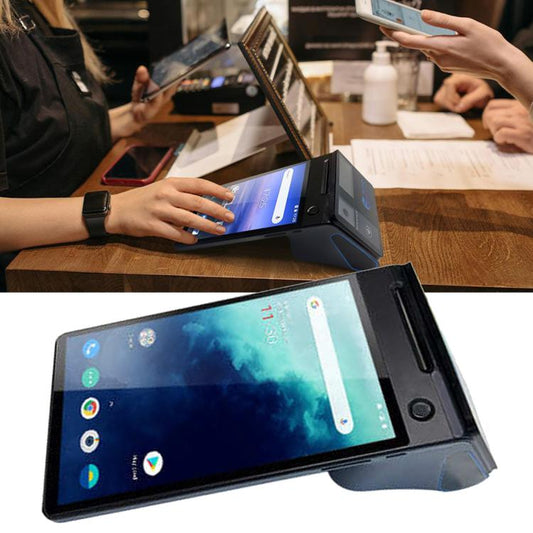 Z108 Android Handheld POS Cash Register, Dual-Screen Touch Scanning Payment Device For Supermarket & Restaurant, 2.6 inch EU Plug, 3.9 inch EU Plug