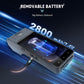 Portable POS terminal with removable battery pack and front touchscreen