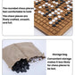Go Board & Stones Set With Storage Jar, Gomoku Educational Puzzle Toy, MDF Red, Solid Wood
