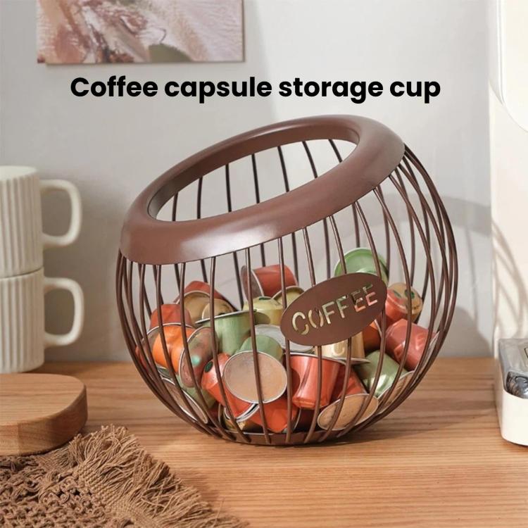 Open Coffee Capsule Storage Rack, Bar Counter Display Stand For Coffee Shop