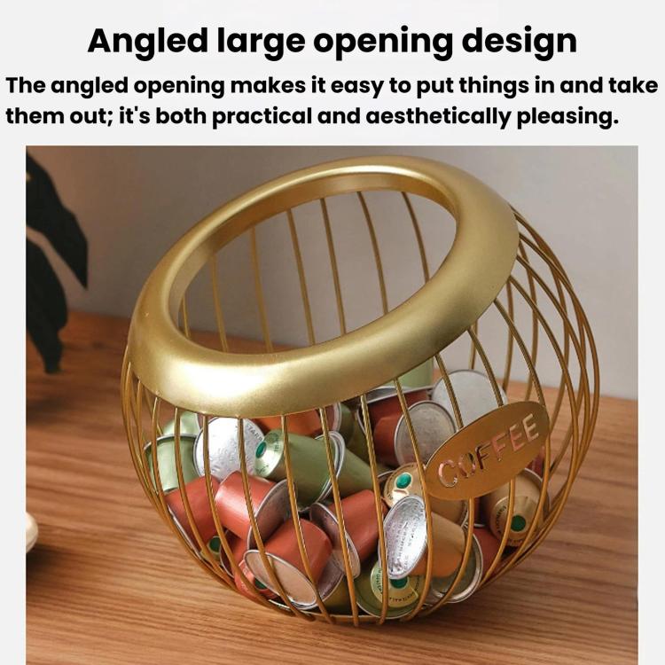 Open Coffee Capsule Storage Rack, Bar Counter Display Stand For Coffee Shop