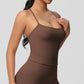 Fitted Flattering Backless Long Yoga Vest Sports Bra, S, M, L, XL