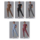 Zippered High-stretch Short-sleeved Bodysuit For Fitness Yoga, S, M, L, XL