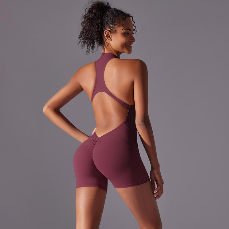 High-Intensity Tight-Fitting Backless Bodysuit/Yoga Wear, S, M, L, XL