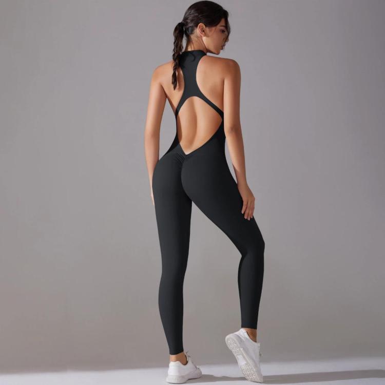 Long High-intensity Tight-fitting Backless Bodysuit/Yoga Wear, S, M, L, XL