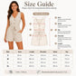 V-Neck Sleeveless Striped Jumpsuit Shorts, S, M, L, XL